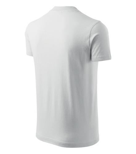 Tričko V-neck biela S