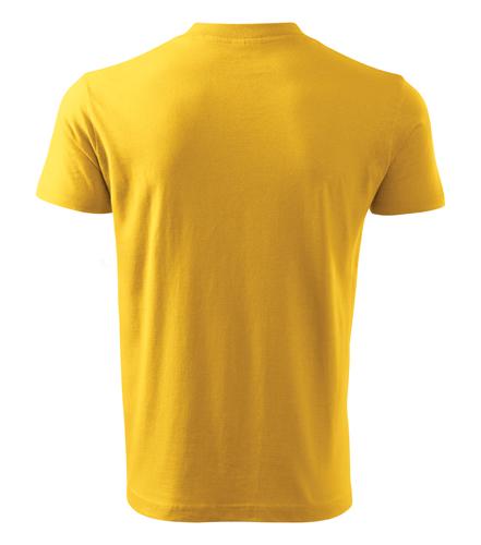 Tričko V-neck žltá L