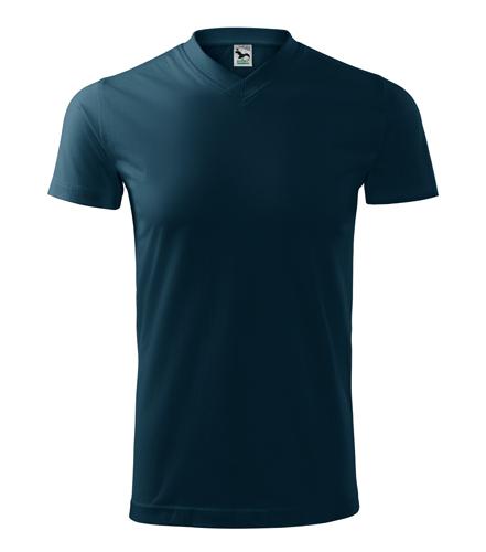 Tričko Heavy V-neck tmavo