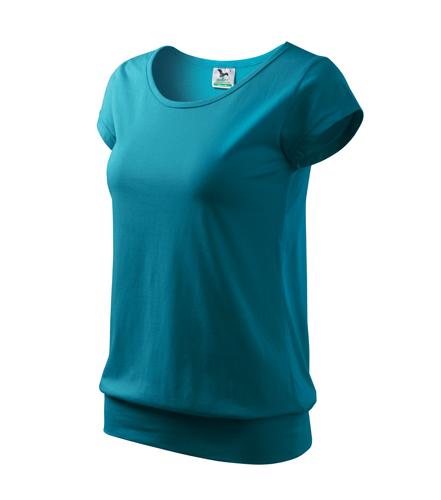 Tričko dámske City tmavý tyrkys XL