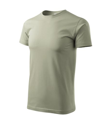 Tričko pánske Basic svetlá khaki XS