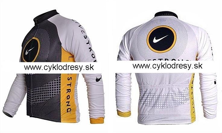 Dres s dlhým rukávom biel